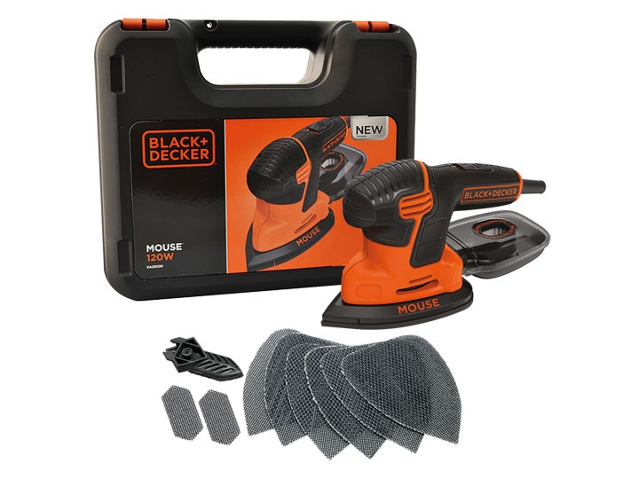 фото Вібраційна шліфмашина Black+Decker KA2500K