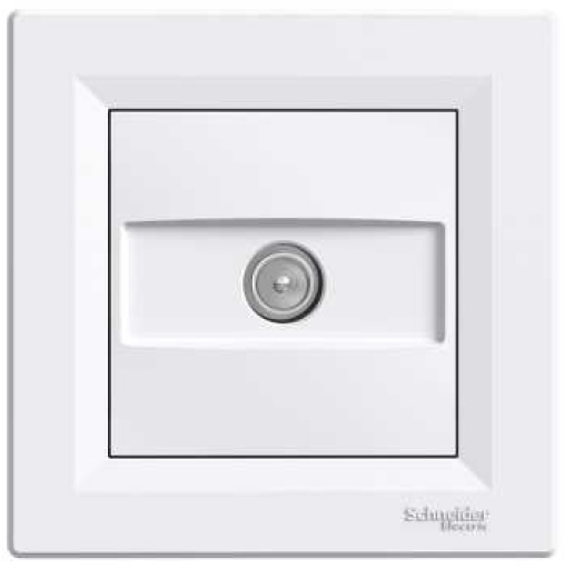 Schneider Electric Gniazdo antenowe ASFORA TV przelotowe 8dB białe - EPH3200321