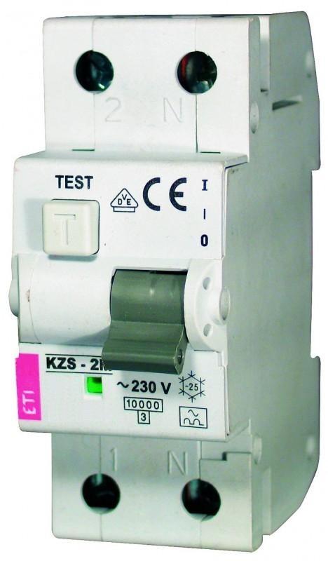 Eti-Polam Wyłącznik różnicowo-nadprądowy KZS-2M 2P 20A C 0,03A typ AC - 002173125