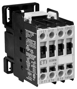 Eti-Polam Stycznik mocy CEM18.10-230V-50/60Hz 18A 3P 230V AC 1Z 0R - 004644123
