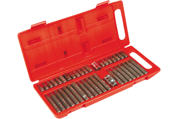 Top Tools Końcówki wkrętakowe Spline Torx Hex 40szt. - 39D377