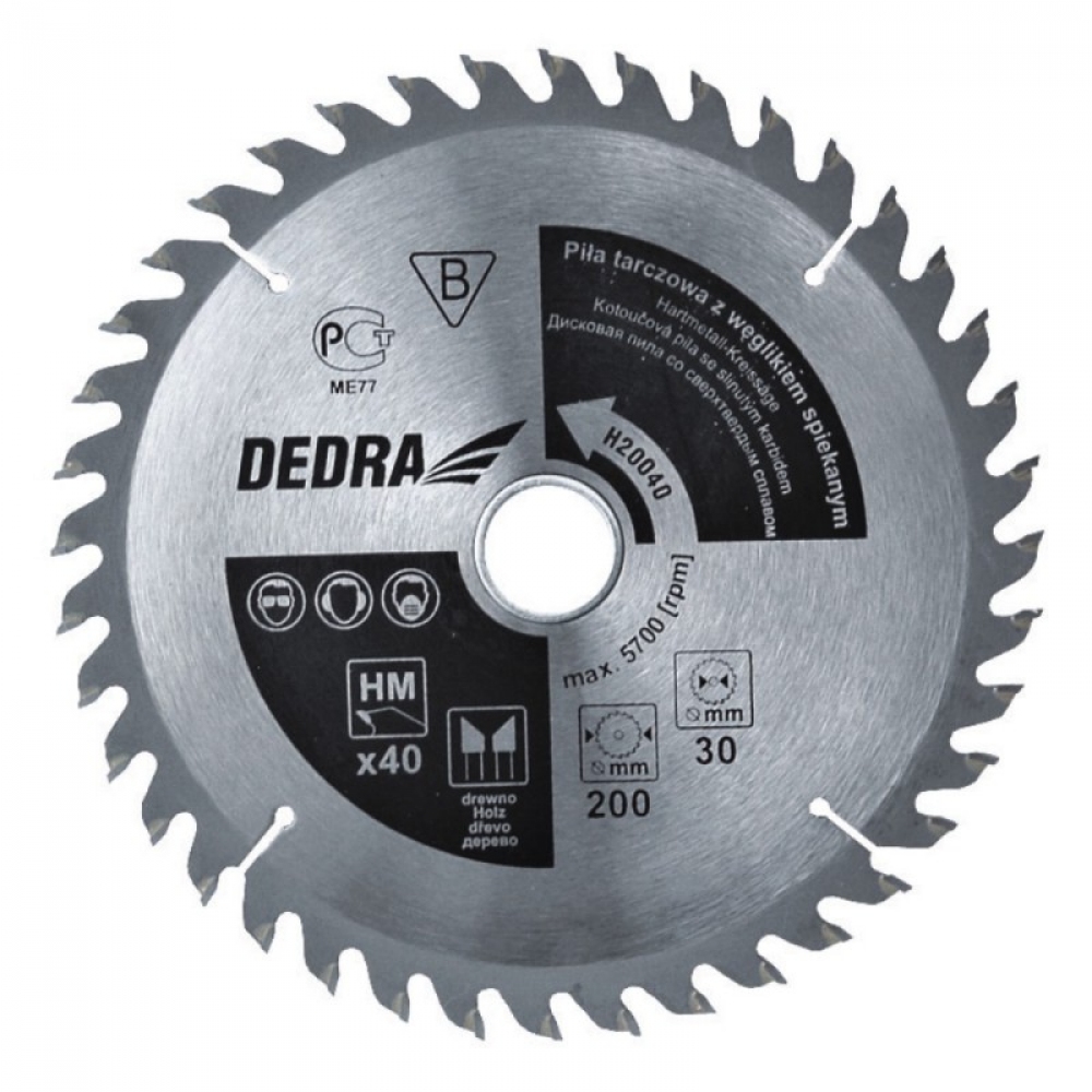 Dedra Piła tarczowa 400x30mm 40z. z węglikiem spiekanym - H40040