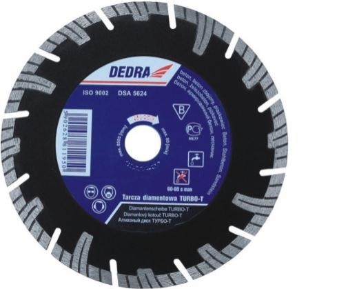 Dedra Tarcza diamentowa Turbo-T do cięcia zbrojonego betonu 150mm H1194