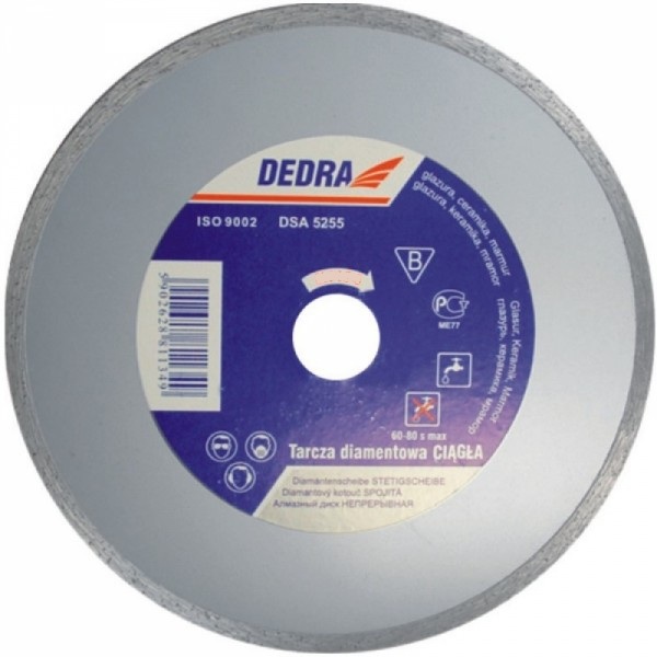 Dedra Tarcza diamentowa ciągła do cięcia 250mm 25,4mm H1136E