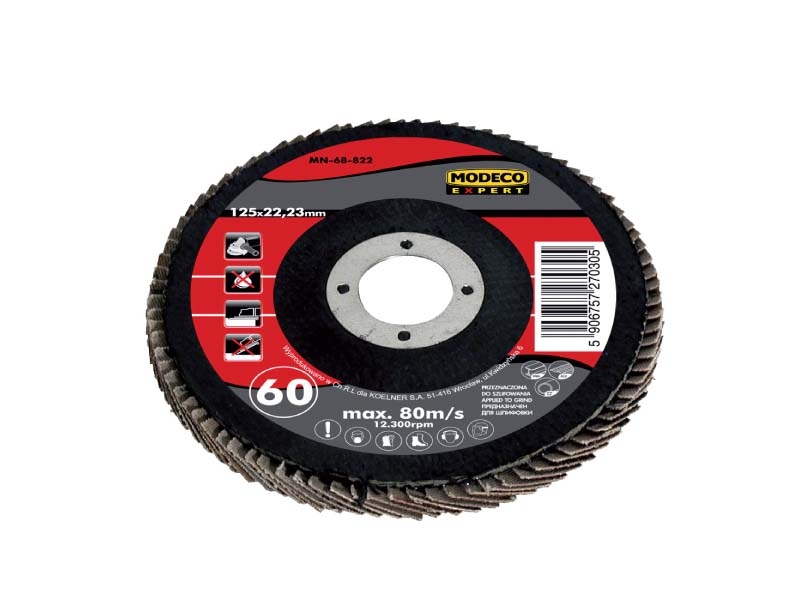 Modeco Ściernica listkowa wypukła 115mm granulacja 120 10szt. - MN-68-815