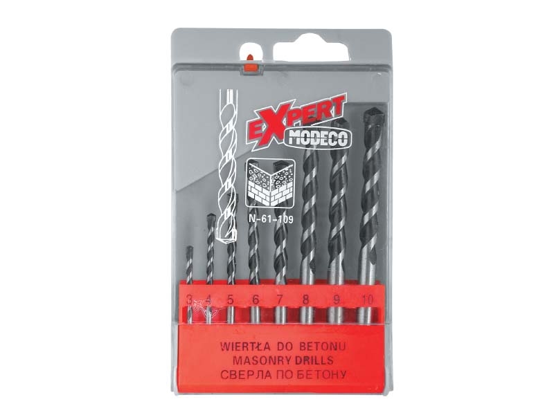 Wiertło Modeco do betonu walcowe 7 4 5 3 6 10 8 9mm zestaw (MN-61-109)
