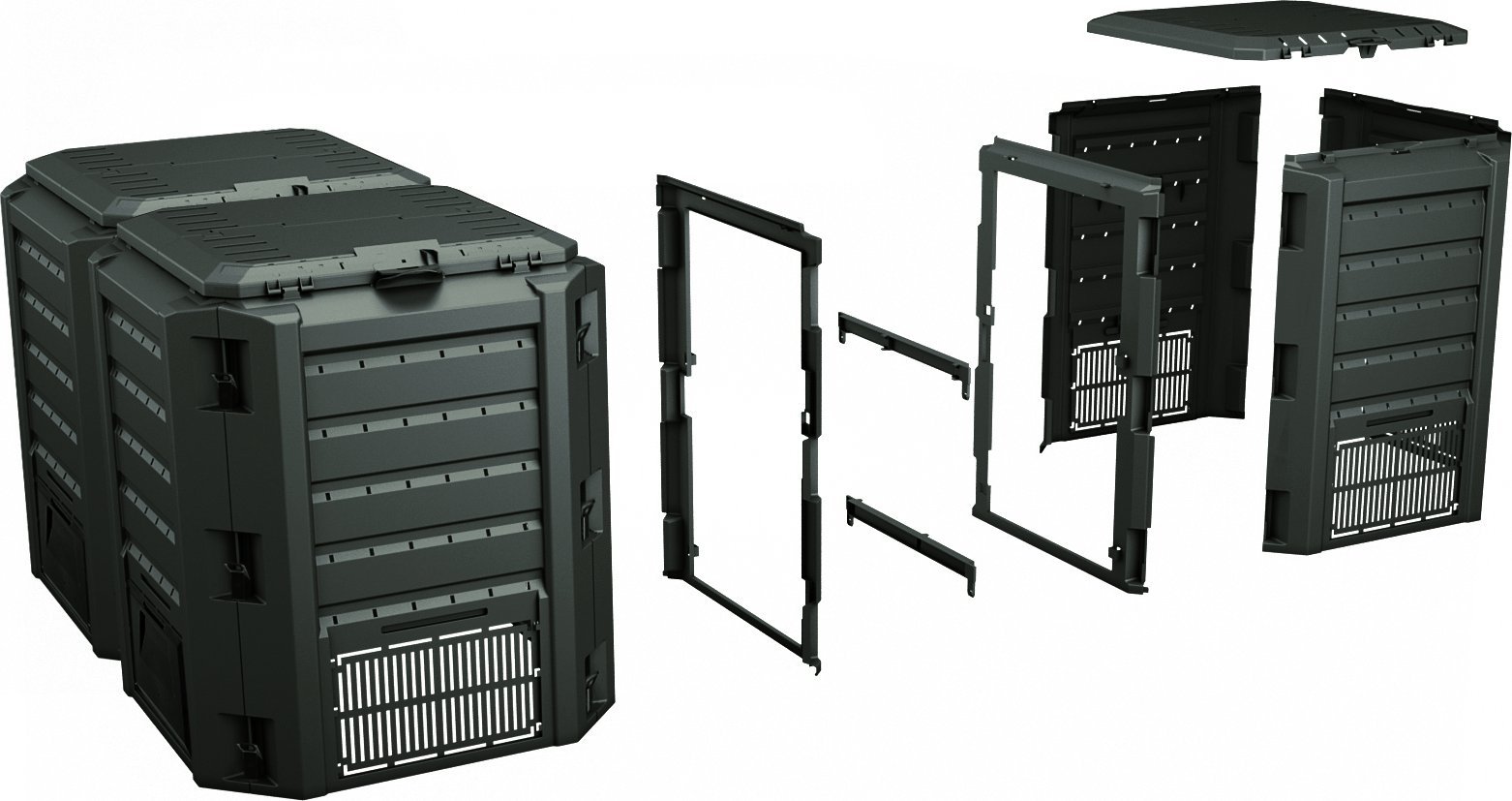 фото Компостер Prosperplast CompoGreen Black 1200L (IKSM1200C)