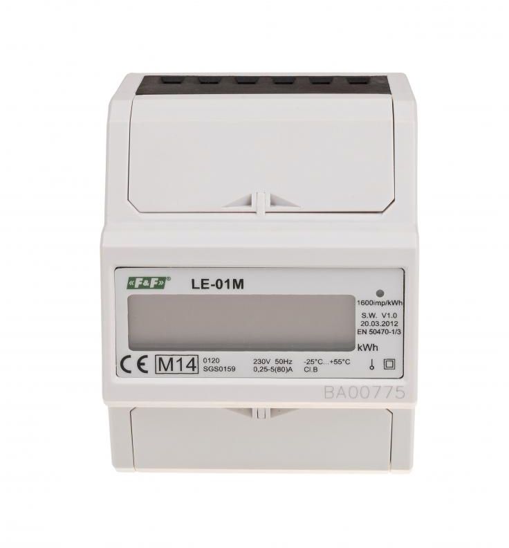 F&F Licznik zużycia energii elektrycznej RS-485 jednofazowy (LE-01M)