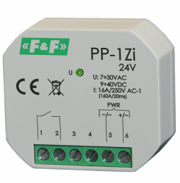 F&F Przekaźnik elektromagnetyczny 1Z 16A P/T - PP-1ZI 24V