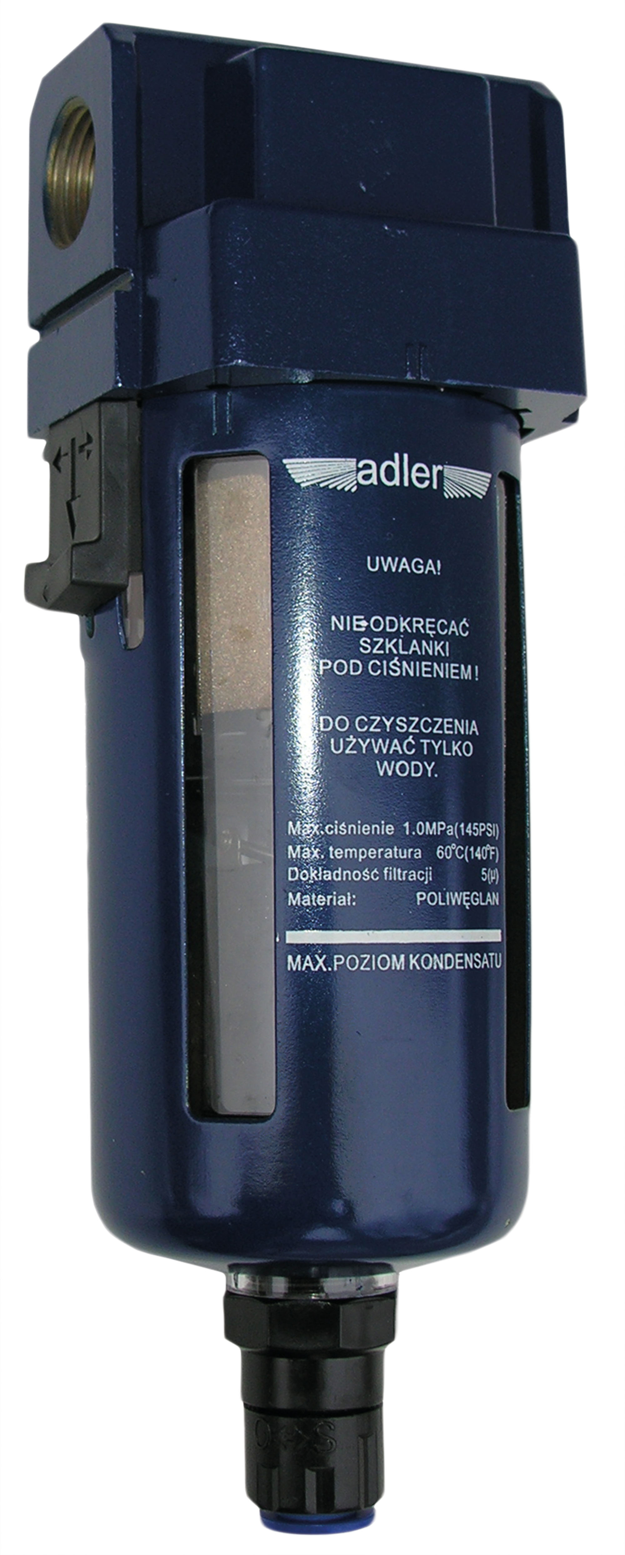 Adler Filtr 1/2" z automatycznym zaworem spustowym (0180.2)