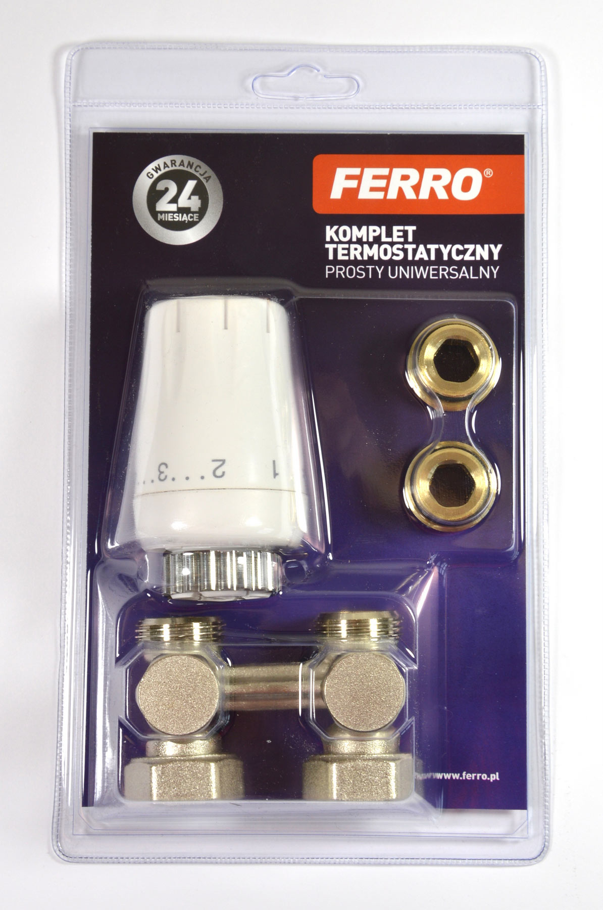 Ferro Zestaw termostatyczny uniwersalny głowica GT11 (ZTV07)