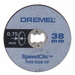 Dremel Tarcza tnąca cienka Speedclic 38mm 5szt. (2615S409JB)