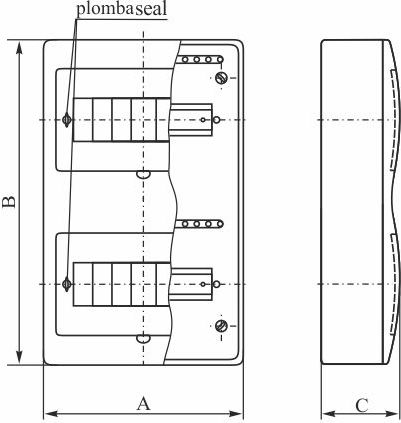 Elektro-Plast Rozdzielnica modułowa 2x12 natynkowa IP40 RN-24/B Fala N+PE (7.15)