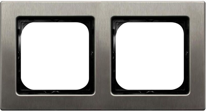 Ospel Ramka podwójna Sonata stal inox (R-2RM/37)