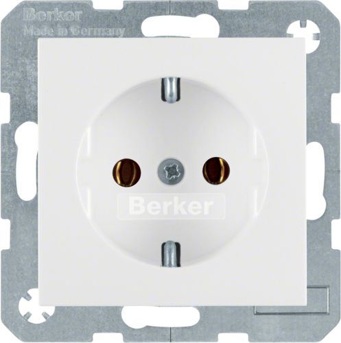 Berker Gniazdo Schuko 16A IP20 śnieżnobiały (47431909)