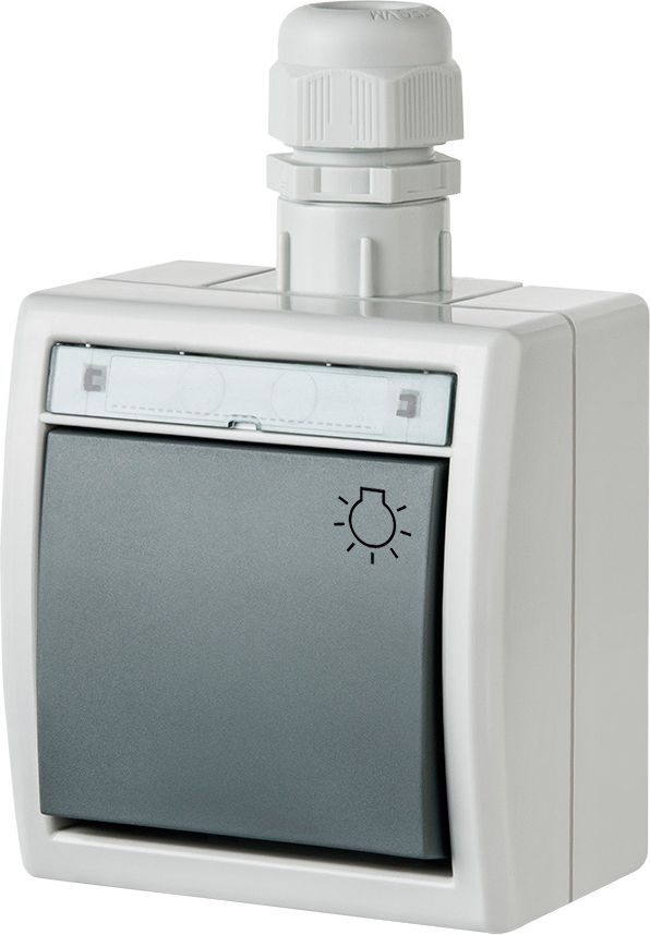 Elektro-Plast Łącznik światło Aquant zwierny hermetyczny szary (1204-65)