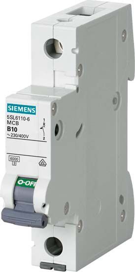 Siemens Wyłącznik nadprądowy 1P C 63A 6kA AC (5SL6163-7)