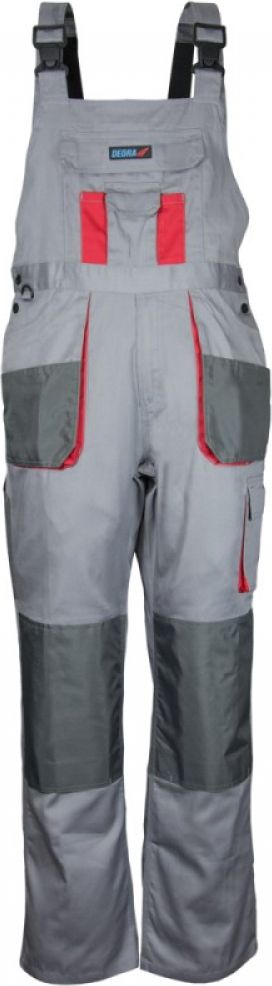 Dedra Spodnie ochronne ogrodniczki Comfort Line szare rozmiar XXL / 58 (BH3SO-XXL)