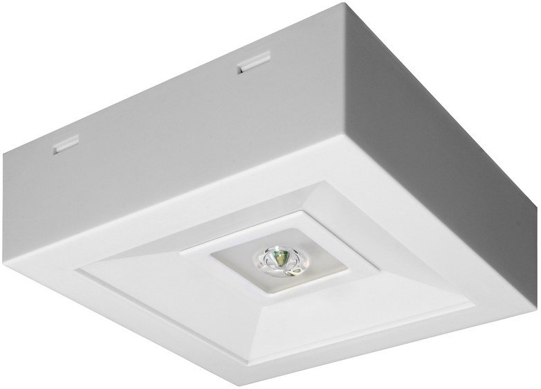 Lampa sufitowa AWEX Oprawa awaryjna 3W 1h IP41 Ikl. LOVATO NO jednozadaniowa autotest (LVNO/3W/BSE/AT/WH)