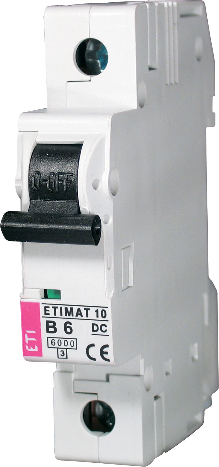 Eti-Polam Wyłącznik nadprądowy 1P B 6A 6kA DC ETIMAT10 (002127712)