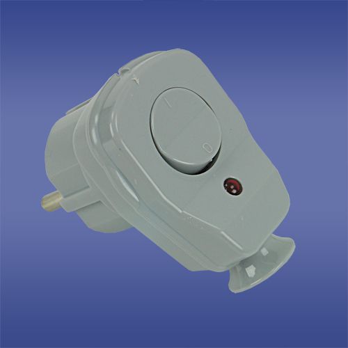 Elektro-Plast Wtyczka kątowa rozbieralna z przełącznikiem i wskaźnikiem z/u 16A 2P IP44 AWA-ŁKB szara (51.27)