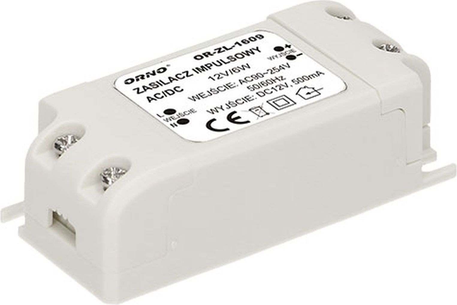 Orno Zasilacz LED 12V DC 9W 0,75A IP20 (OR-ZL-1610)