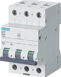 Siemens Wyłącznik nadprądowy 3P B 32A 6kA AC/DC (5SL63326)