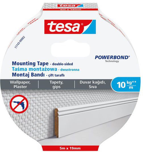 Tesa Taśma montażowa do tapet i tynku 19mm x 5m (H7774302)