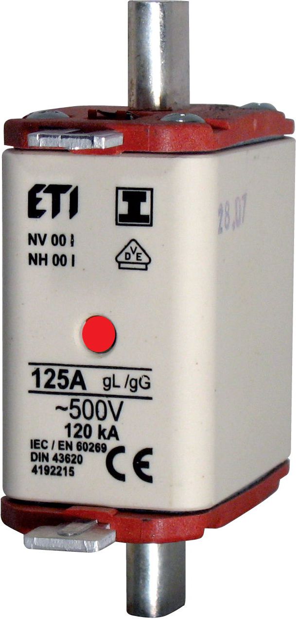 Eti-Polam Wkładka bezpiecznikowa KOMBI NH00 125A gG/gL 500V WT-00 (004182215)