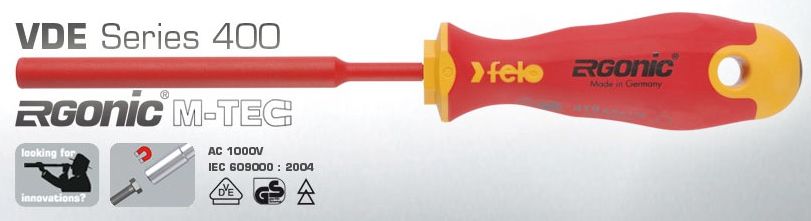 Felo Wkrętak sześciokątny M7 Ergonic 400 VDE M-Tec izolowany 1000V 110mm (41907030)