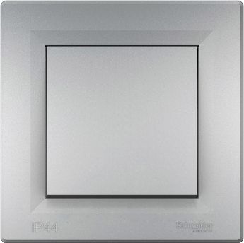 Schneider Electric Łącznik schodowy Asfora IP44 z ramką aluminium (EPH0400461)