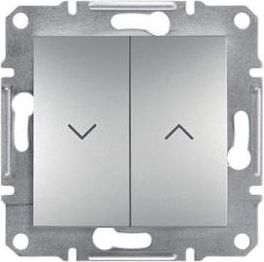 Schneider Electric Przycisk żaluzjowy Asfora zaciski śrubowe bez ramki aluminium (EPH1300361)