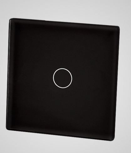 Touchme TouchMe Mały panel szklany, łącznik pojedynczy, czarny (TM530B)
