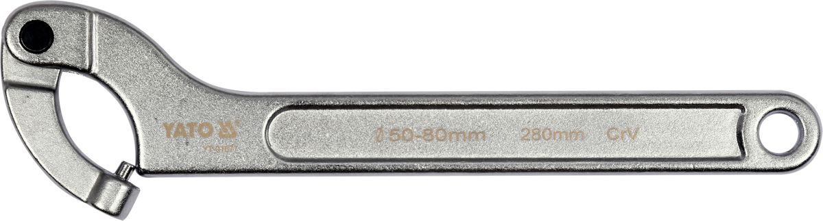 Yato Klucz hakowy z okrągłym bolcem przegubowy 50 - 80mm (YT-01677)