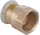 Geberit Złączka przejściowa Mapress Kupfer Gas GW 15mm x 1/2" (34683)