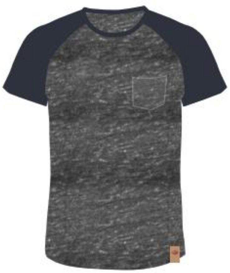AquaWave Koszulka męska Bama Grey Melange/ Blueberry r. S