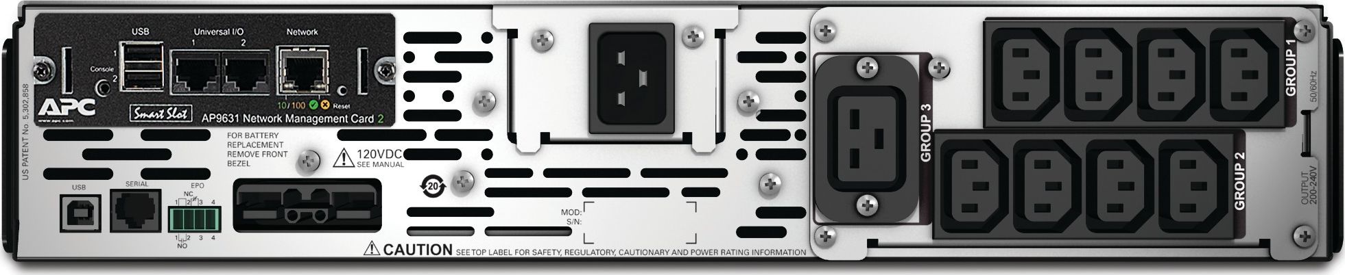 фото Лінійно-інтерактивний ДБЖ APC Smart-UPS 3000 (SMX3000RMHV2UNC)