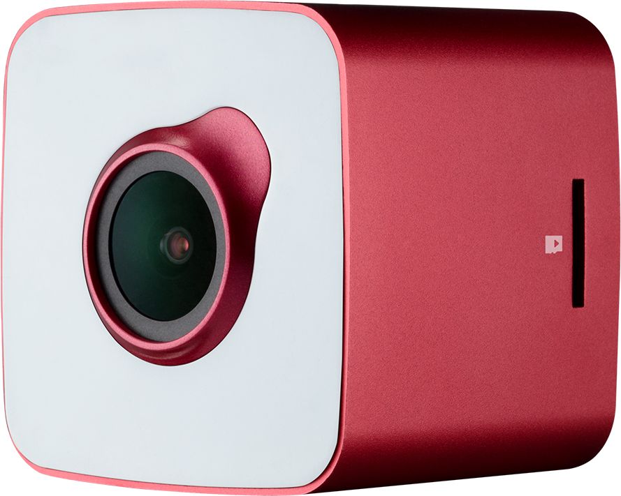 фото Автомобільний відеореєстратор Prestigio Cube White/Red