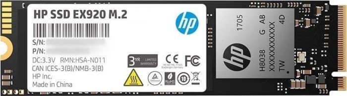 фото SSD накопичувач HP EX920 256 GB (2YY45AA#ABB)