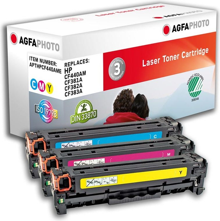 Toner AgfaPhoto Zestaw CMY Zamiennik 312A (APTHPCF440AME)
