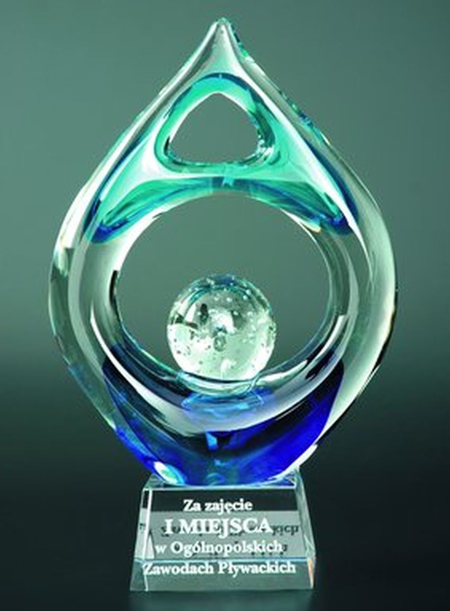 Victoria Sport Trofeum szklane grawerowane z etui