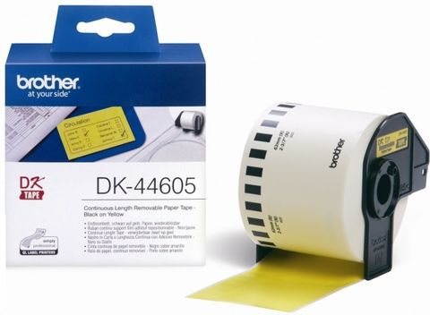 Brother taśma DK-44605 (black on yellow)