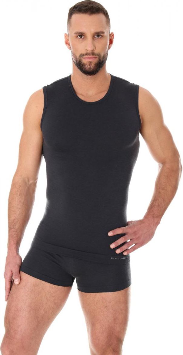 Brubeck Bezrękawnik męski COMFORT WOOL grafitowy r. L (SL10160)