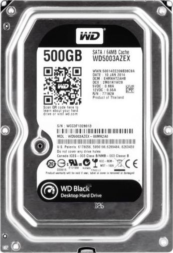 Dysk WD Caviar Black 500GB 3.5" SATA III (WD5003AZEX)