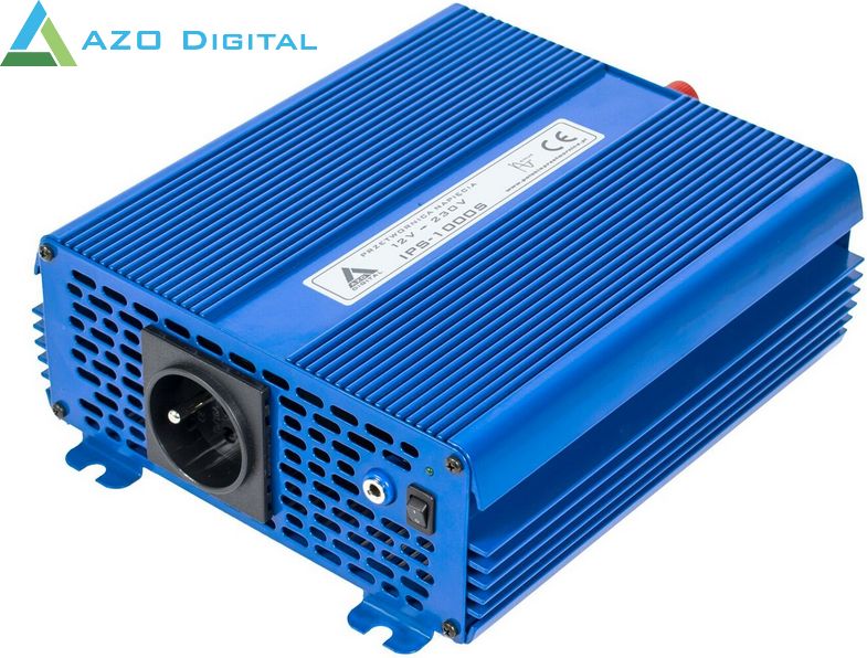 фото Перетворювач (інвертор) DC-DC Azo Digital Sinus 12V/230V Eco Mode IPS-1000S (Azo Digital00D1128)