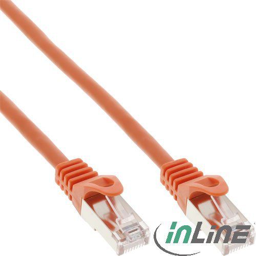 InLine Patchcord, Cat.5e, SF/UTP, 0.5m, pomarańczowy (72550O)