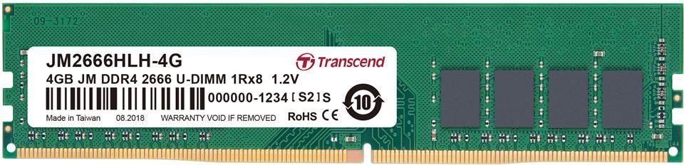 фото Память для настольных компьютеров Transcend 4 GB DDR4 2666 MHz (JM2666HLH-4G)