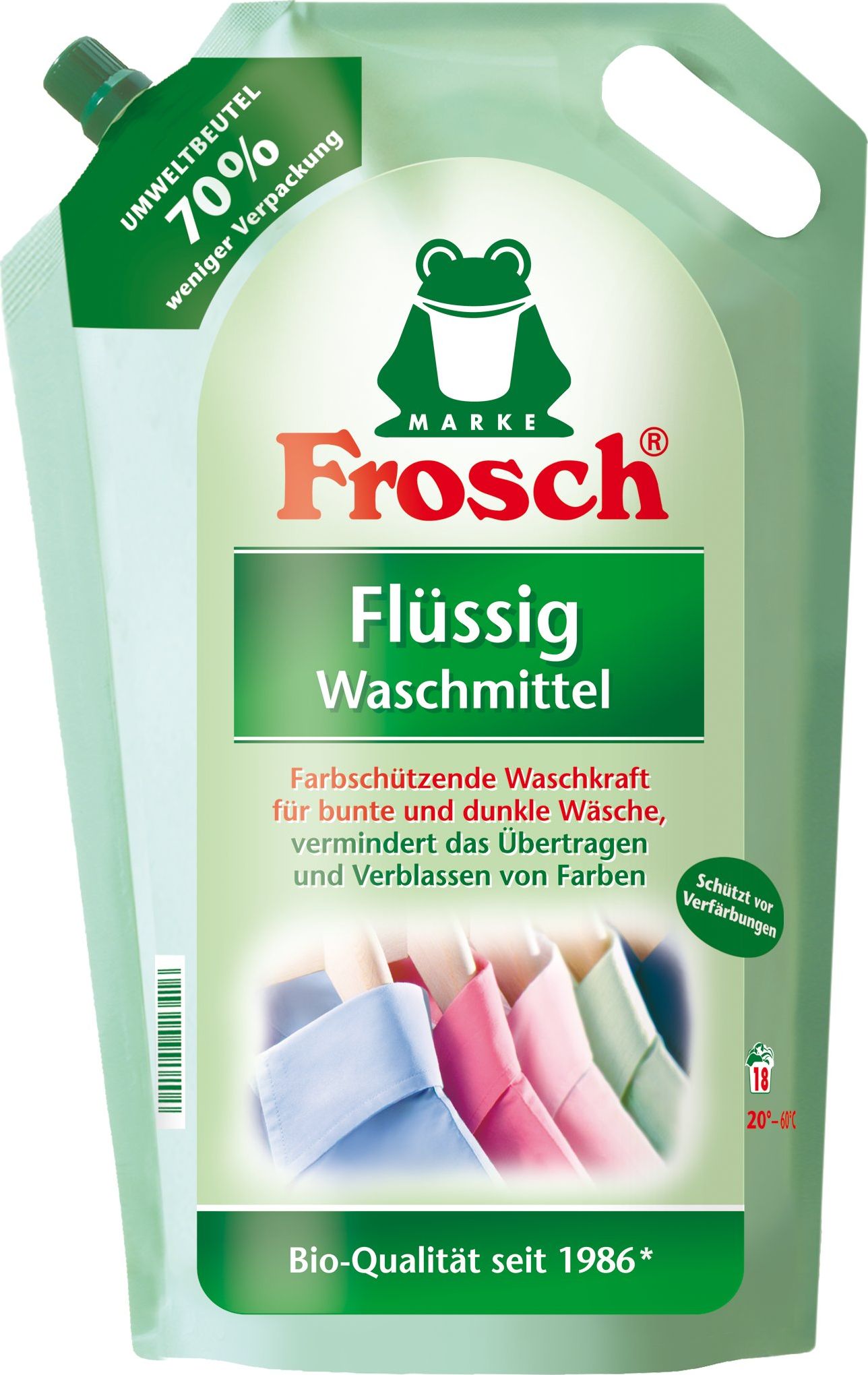 Frosch Płyn do prania tkanin kolorowych 1800 ml