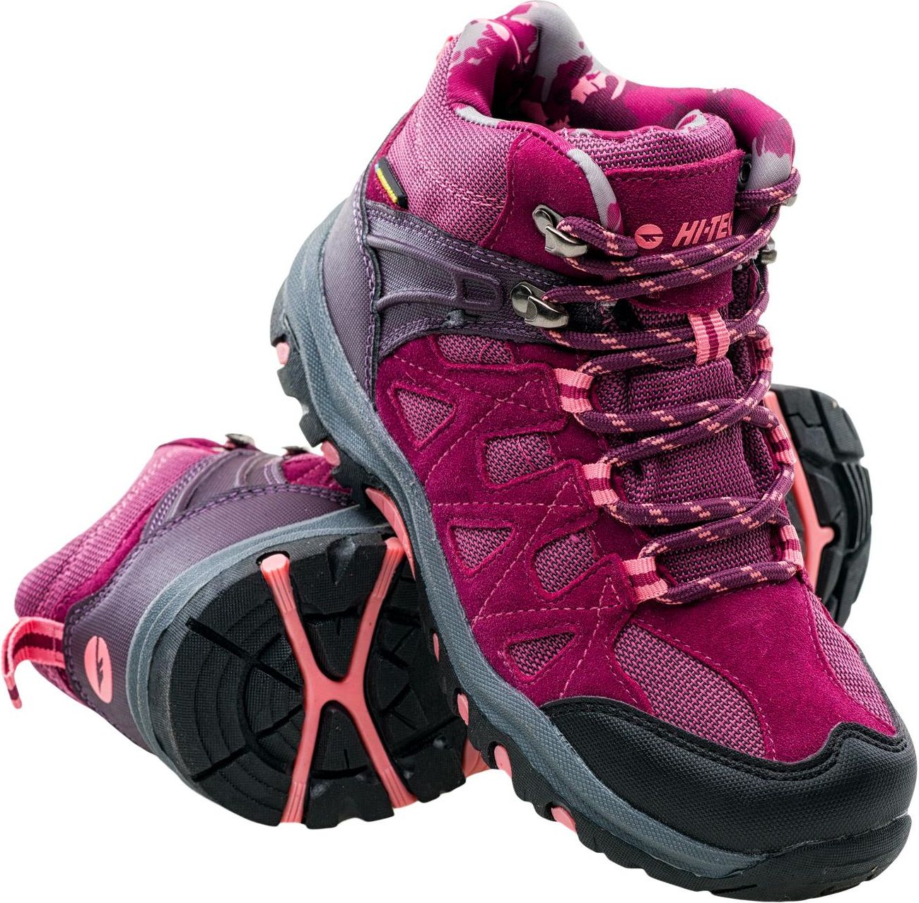 Hi-Tec Buty dziecięce Kaori Mid Wp Jrg Dark Purple/purple/pink r. 28