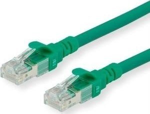 Roline ROLINE - Patch- Cable - RJ- 45 (M) to RJ- 45 (M) - 2 m - UTP - CAT 6a - halogen free, shaped, stranded - green (21.15.2732)